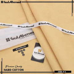 Gul Ahmed Executive Hard Cotton Unstitched Suit – 4.5M Men's Shalwar Kameez Fabric