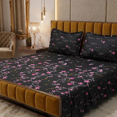 Luxury Bridal Bedsheet Set – Elegant Wedding Collection frill bedsheet-1009