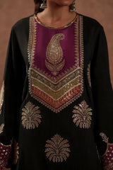 Ethnic Heavy Embroidered Silk 3-Piece Suit with Fancy Digital Printed Dupatta