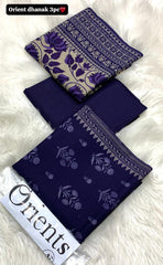 Orient Printed Dhanak 3-Piece Unstitched Suit with Dhanak Dupatta prt