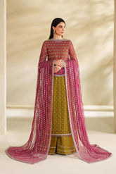 Zarif Sequence Embroidered Chiffon 3-Piece Suit (Unstitched Master Replica)