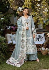 Elaf Heavy Chikan Kari Lawn 3-Piece Suit with Khaddi Net Dupatta