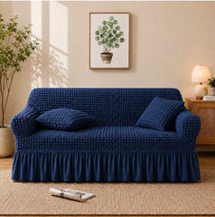 Premium Stretch Bubble Sofa Cover – Soft, Stylish & Protective
