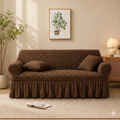 Premium Stretch Bubble Sofa Cover – Soft, Stylish & Protective
