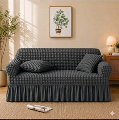 Premium Stretch Bubble Sofa Cover – Soft, Stylish & Protective