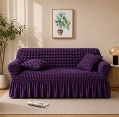 Premium Stretch Bubble Sofa Cover – Soft, Stylish & Protective