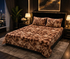 Luxury Plush Mink Velvet Bedsheet Set – Premium Soft & Warm Winter Bedding