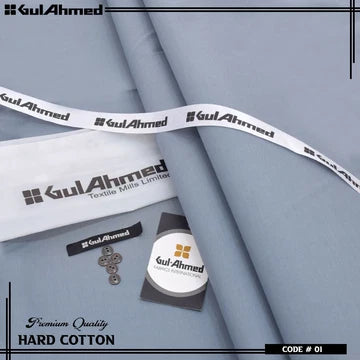 Gul Ahmed Executive Hard Cotton Unstitched Suit – 4.5M Men's Shalwar Kameez Fabric