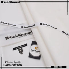 Gul Ahmed Executive Hard Cotton Unstitched Suit – 4.5M Men's Shalwar Kameez Fabric