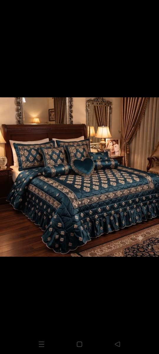 Luxury Bridal Bedsheet Set – Elegant Wedding Collection bedding-1008