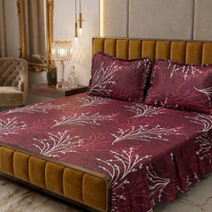 Luxury Bridal Bedsheet Set – Elegant Wedding Collection frill bedsheet-1009