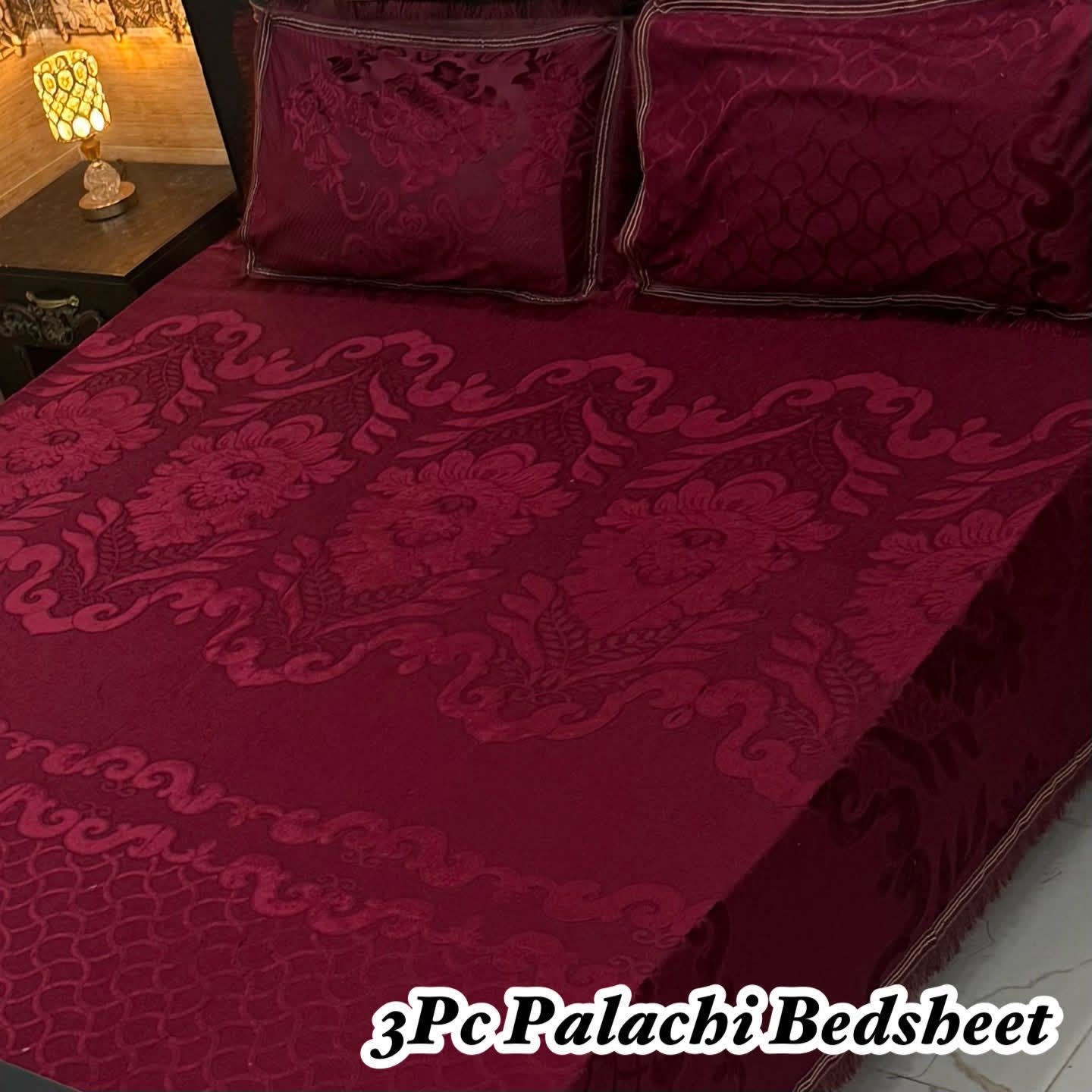Luxury Bridal Bedsheet Set – Elegant Wedding Collection pluchi bedsheet-10010