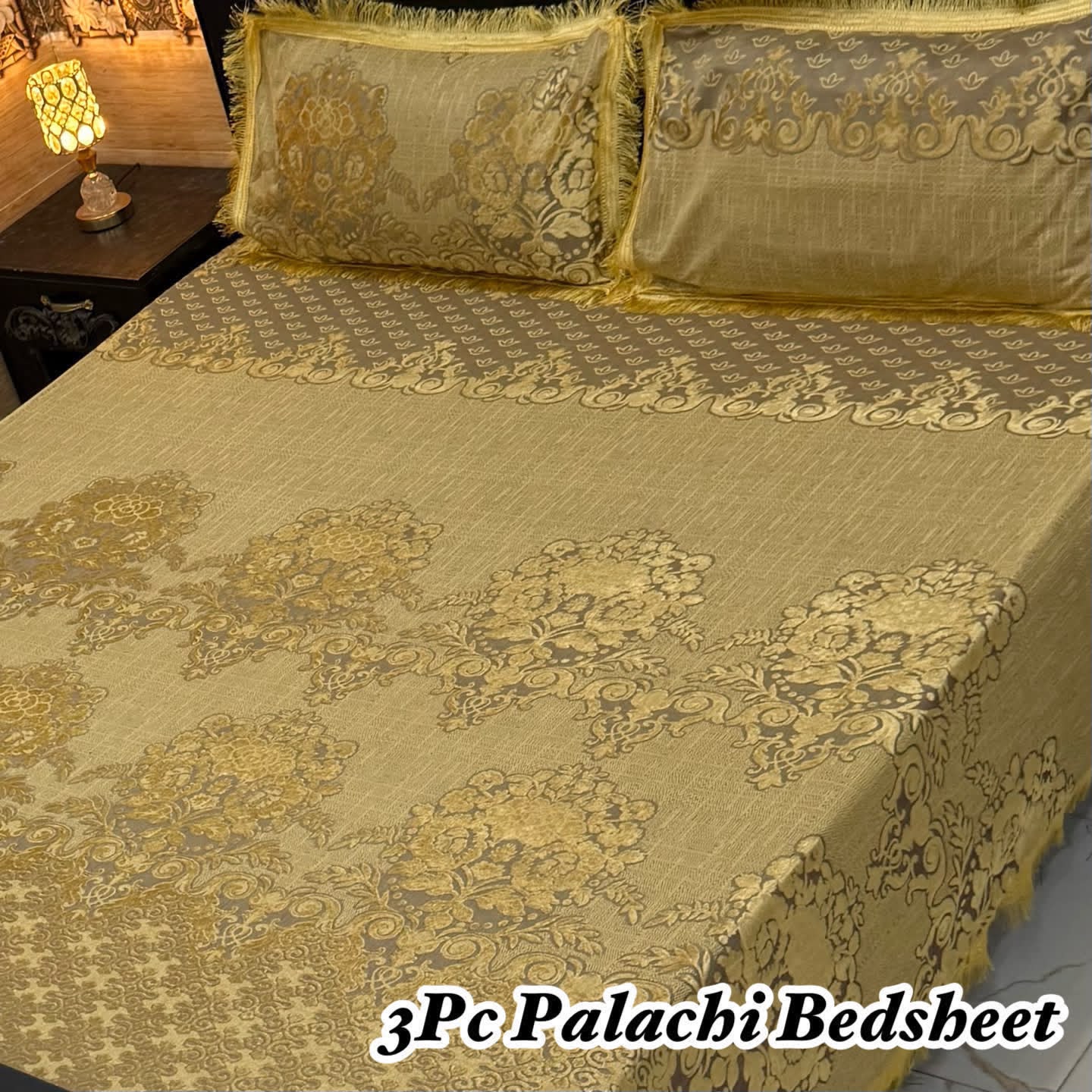 Luxury Bridal Bedsheet Set – Elegant Wedding Collection pluchi bedsheet-10010