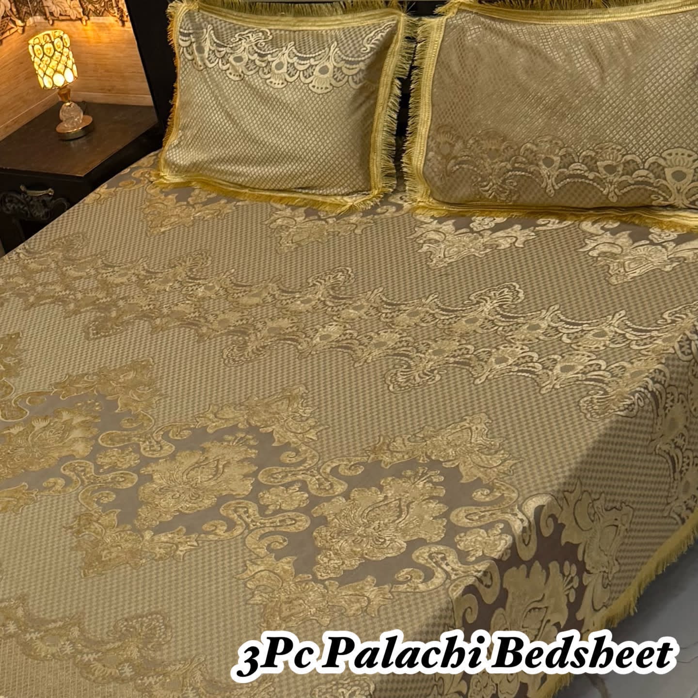Luxury Bridal Bedsheet Set – Elegant Wedding Collection pluchi bedsheet-10010