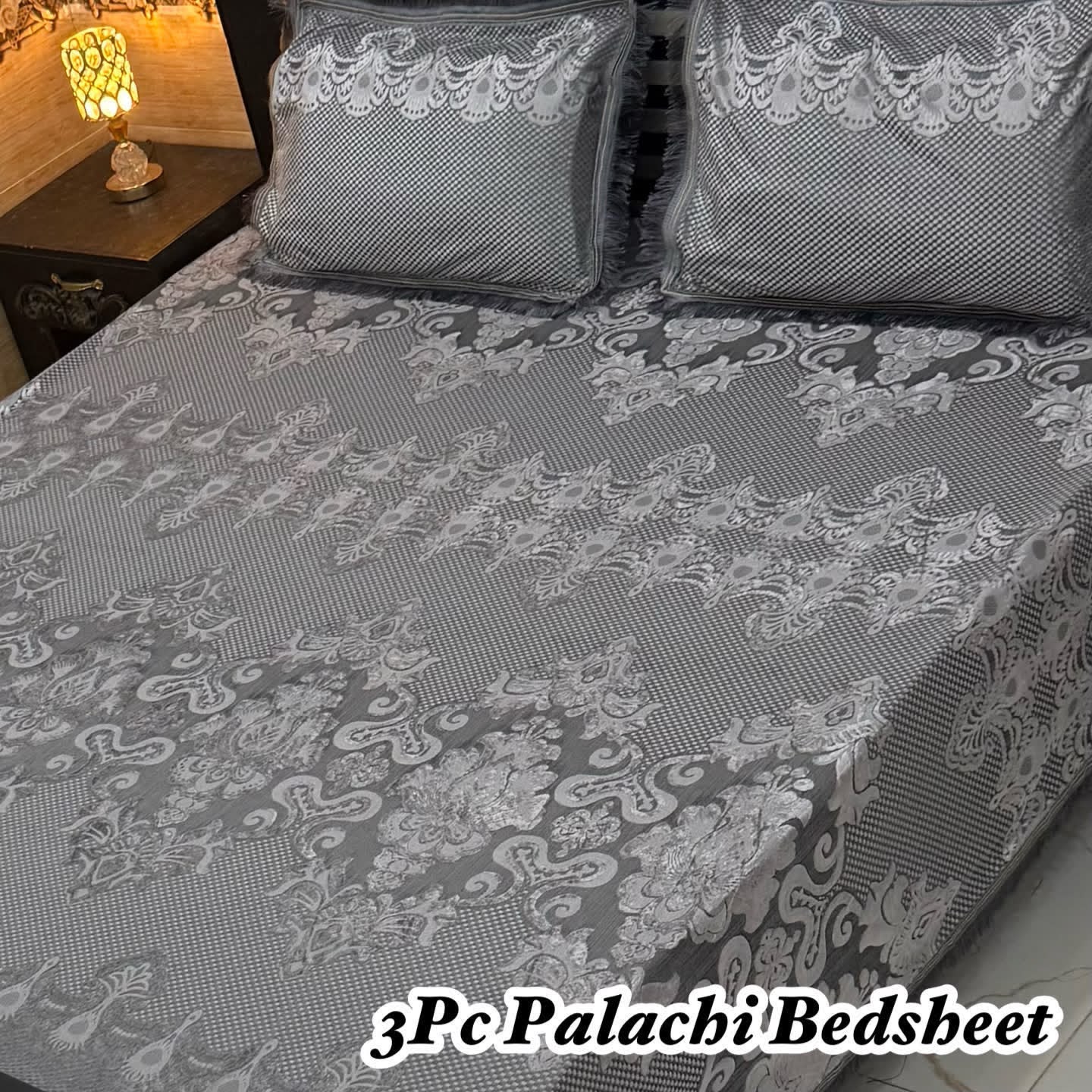 Luxury Bridal Bedsheet Set – Elegant Wedding Collection pluchi bedsheet-10010