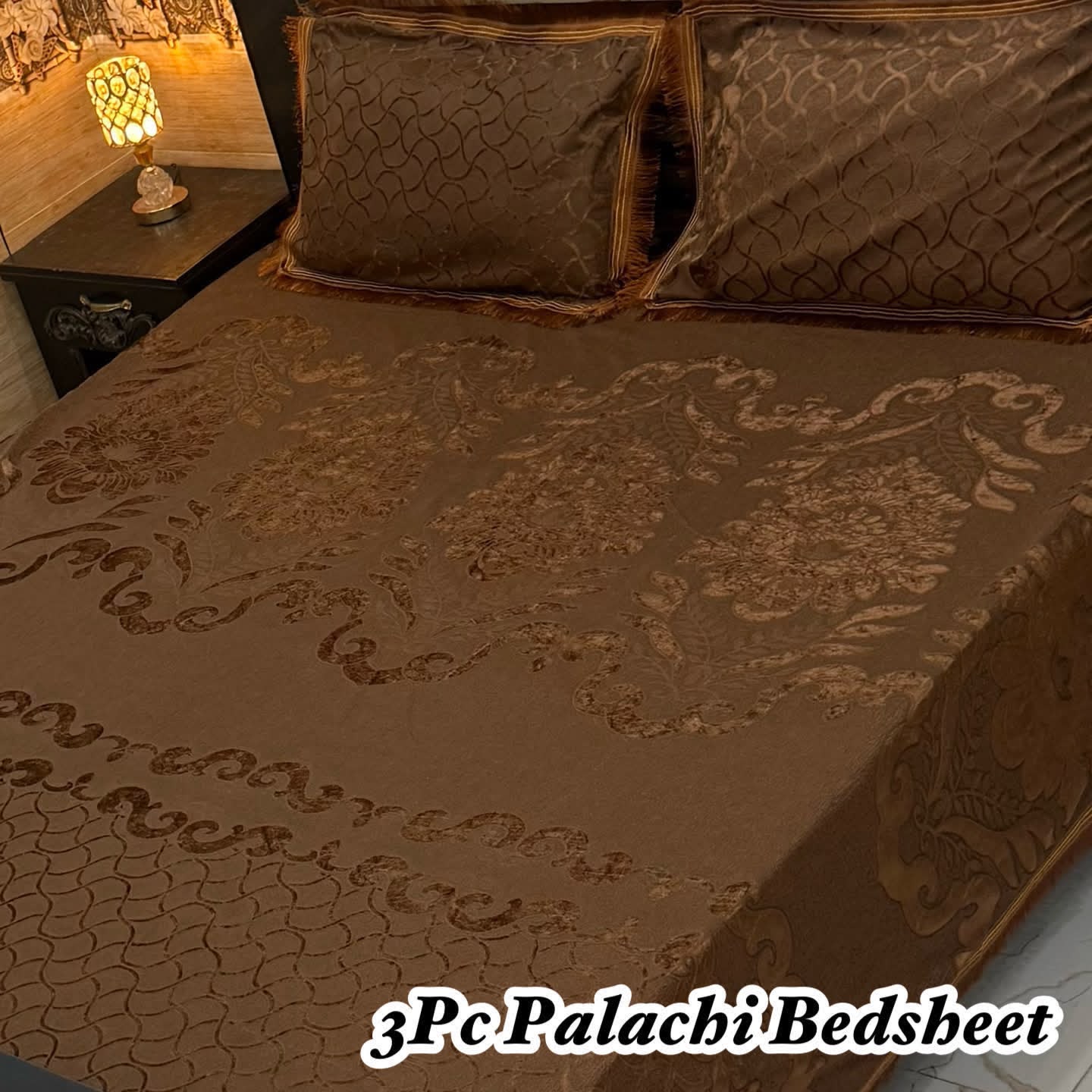 Luxury Bridal Bedsheet Set – Elegant Wedding Collection pluchi bedsheet-10010