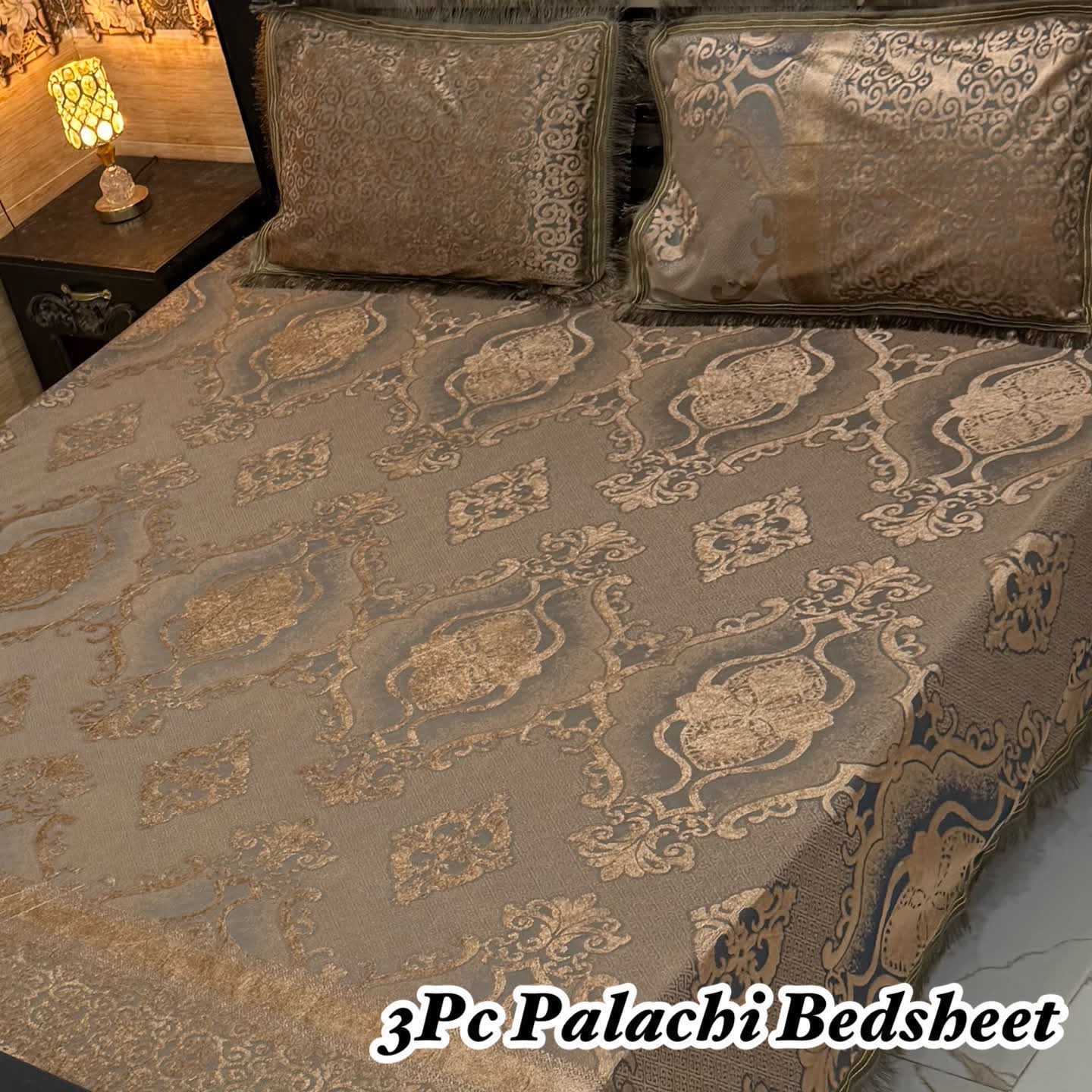 Luxury Bridal Bedsheet Set – Elegant Wedding Collection pluchi bedsheet-10010