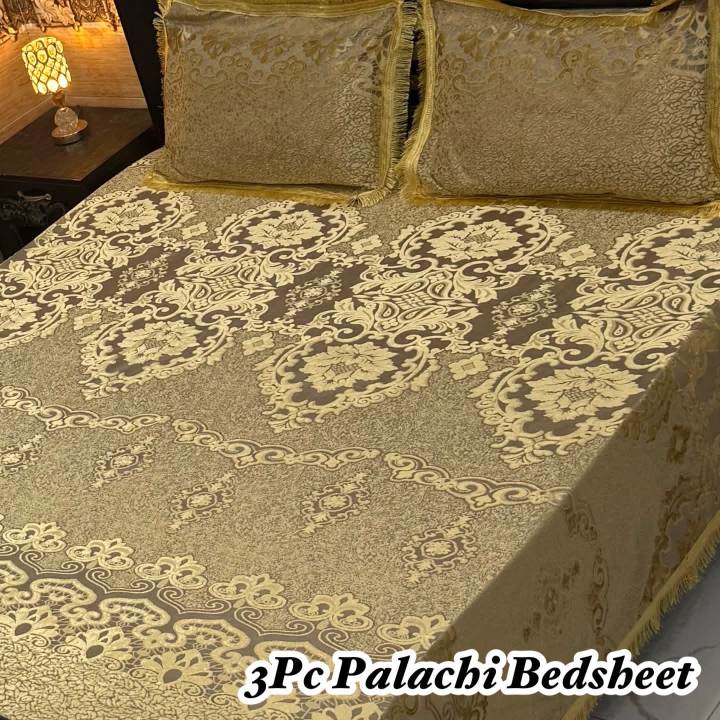 Luxury Bridal Bedsheet Set – Elegant Wedding Collection pluchi bedsheet-10010