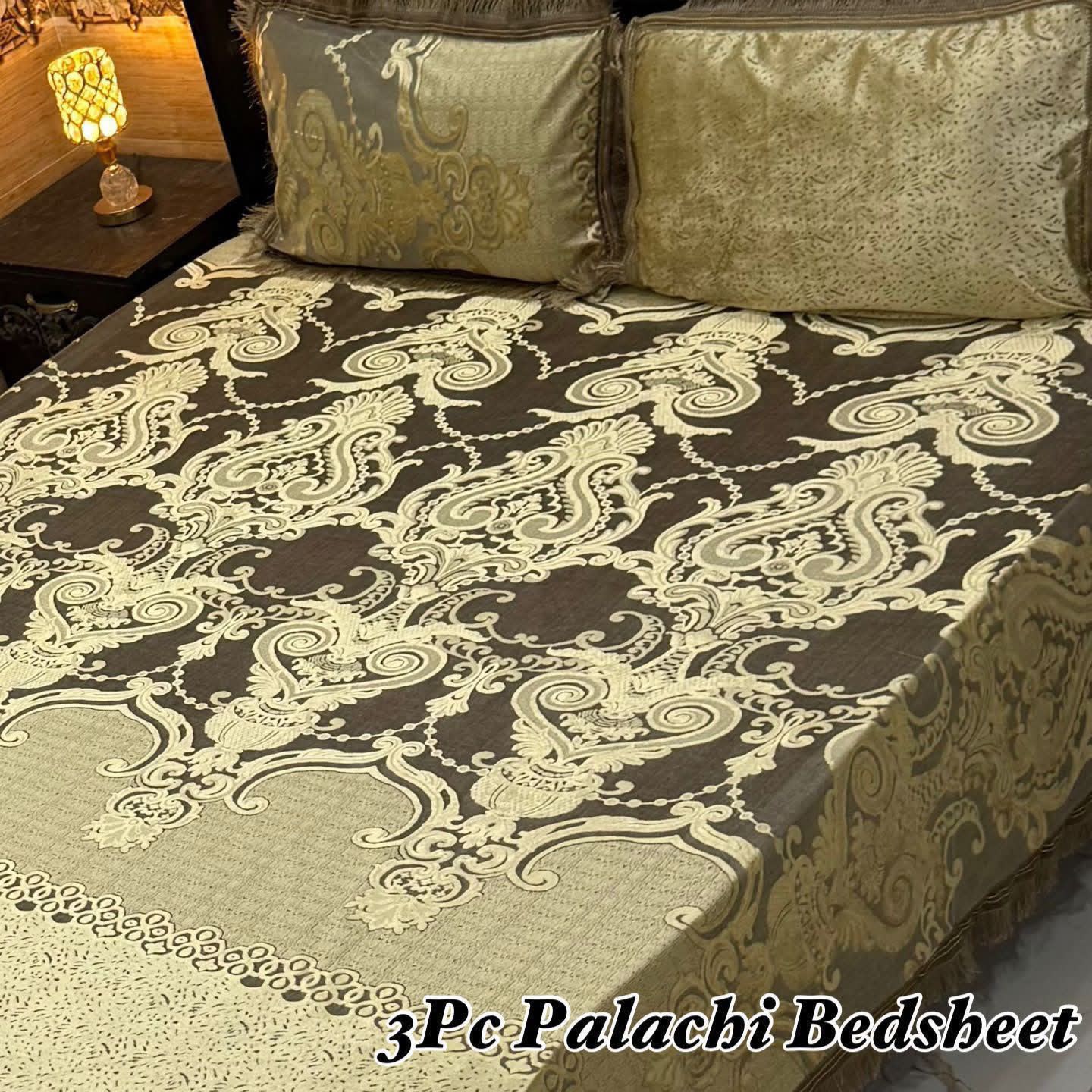 Luxury Bridal Bedsheet Set – Elegant Wedding Collection pluchi bedsheet-10010
