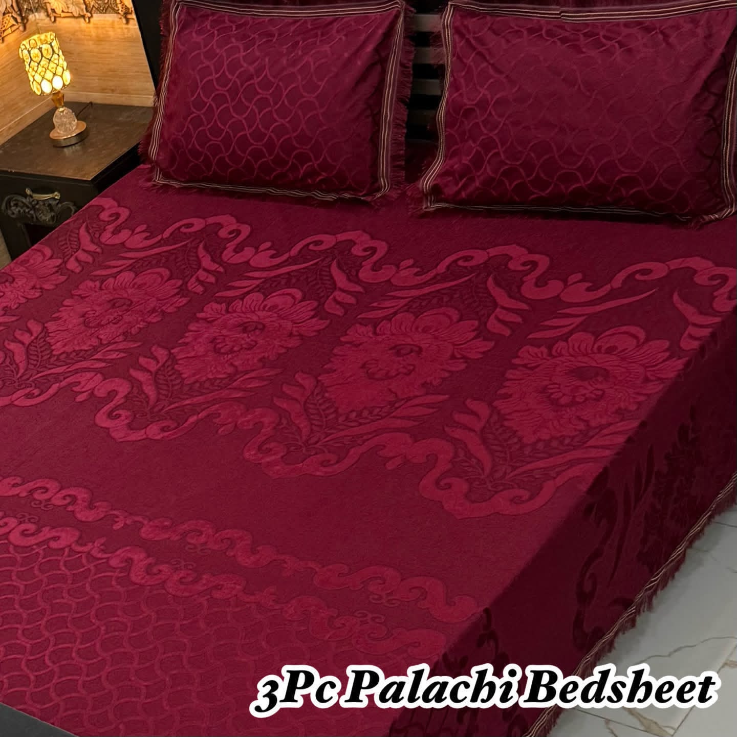 Luxury Bridal Bedsheet Set – Elegant Wedding Collection pluchi bedsheet-10010