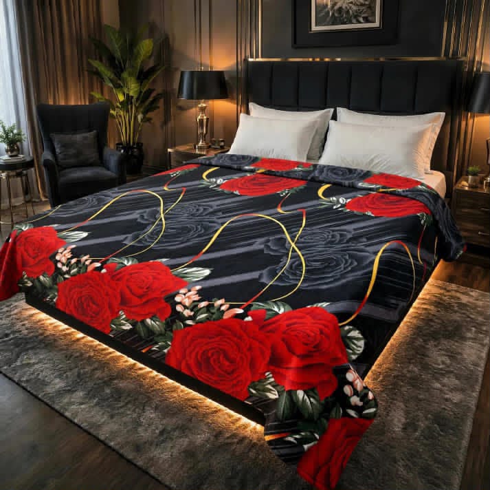 Luxury Bridal Bedsheet Set – Elegant Wedding Collection AC BLANKET-1007