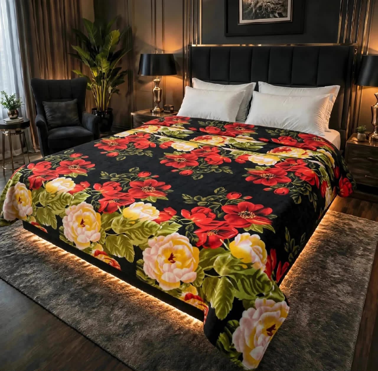 Luxury Bridal Bedsheet Set – Elegant Wedding Collection AC BLANKET-1007
