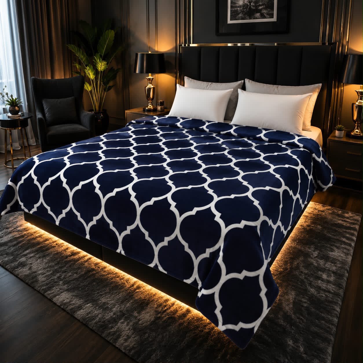 Luxury Bridal Bedsheet Set – Elegant Wedding Collection AC BLANKET-1007