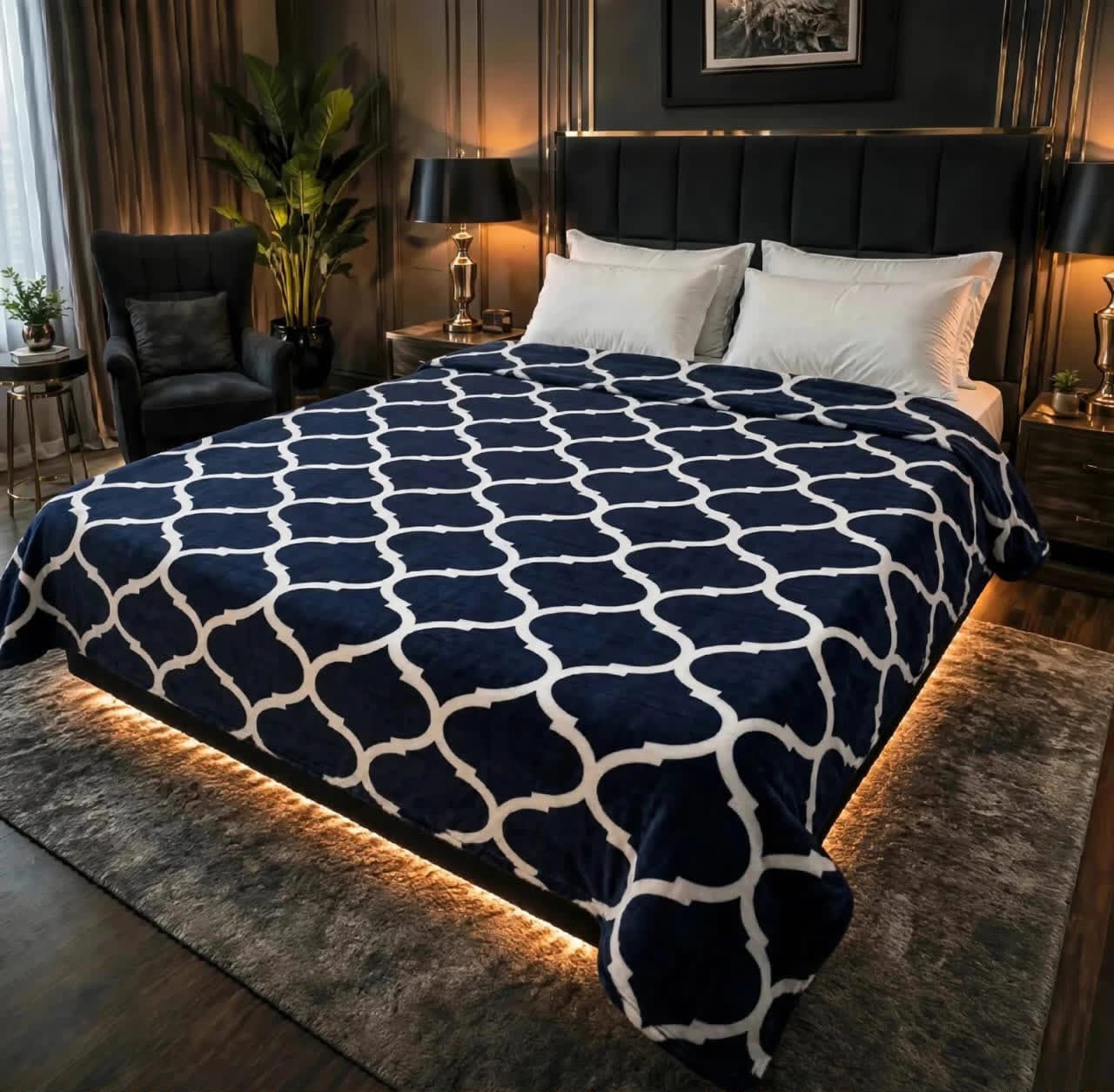 Luxury Bridal Bedsheet Set – Elegant Wedding Collection AC BLANKET-1007