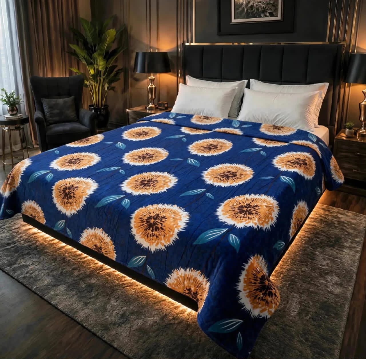 Luxury Bridal Bedsheet Set – Elegant Wedding Collection AC BLANKET-1007
