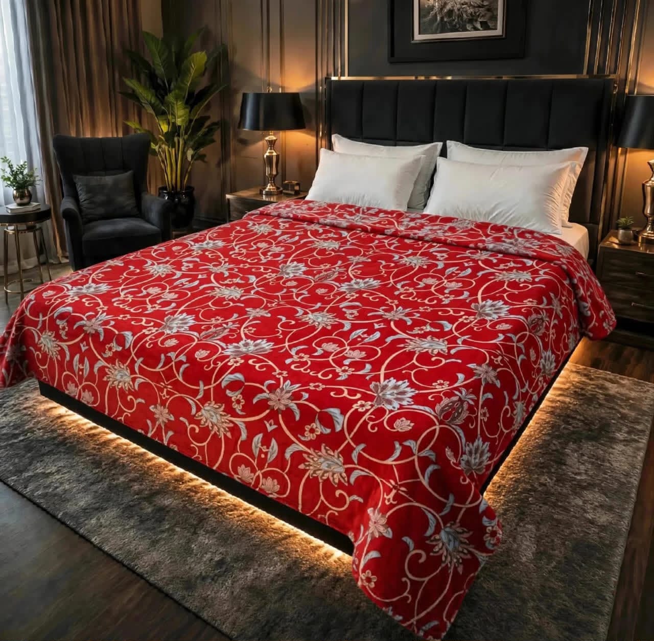 Luxury Bridal Bedsheet Set – Elegant Wedding Collection AC BLANKET-1007