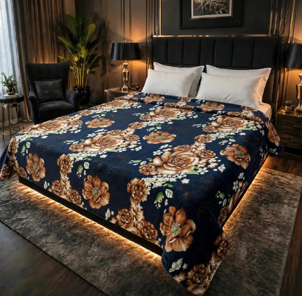 Luxury Bridal Bedsheet Set – Elegant Wedding Collection AC BLANKET-1007