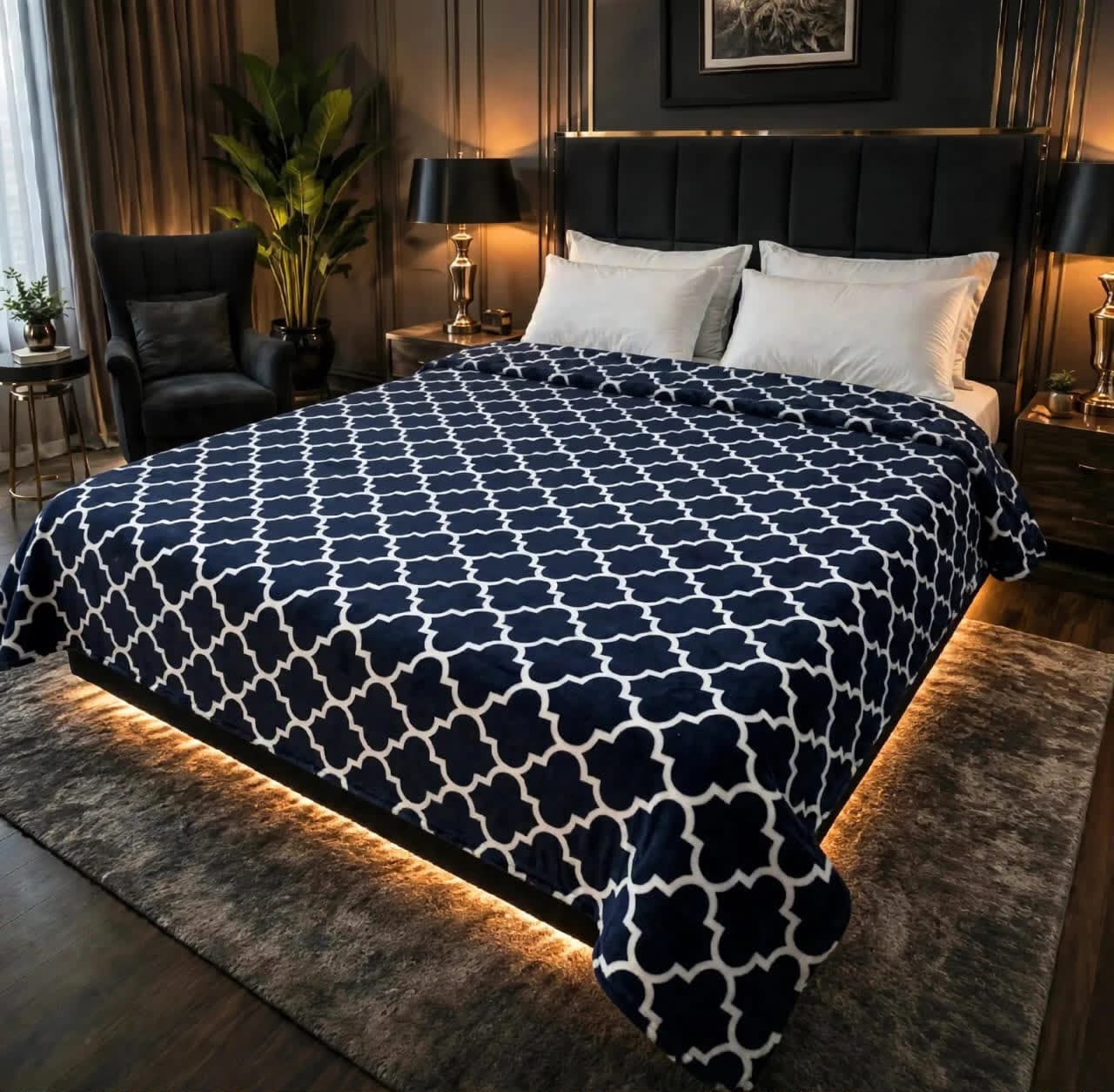 Luxury Bridal Bedsheet Set – Elegant Wedding Collection AC BLANKET-1007