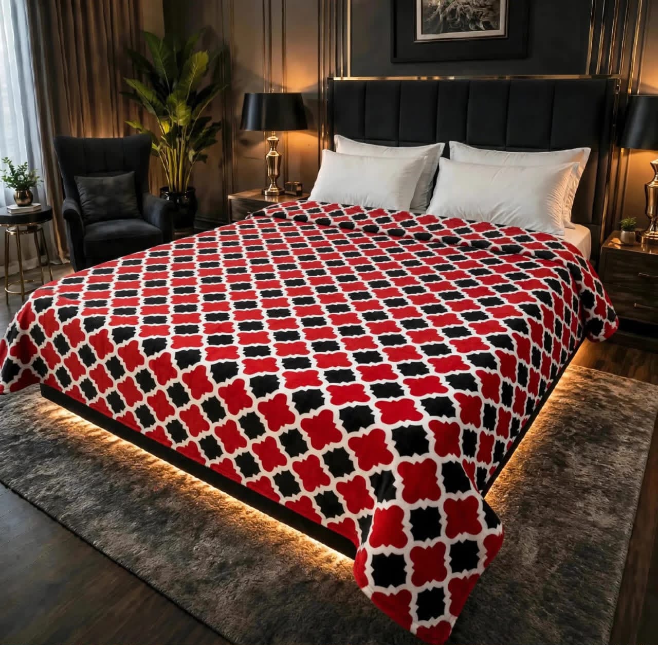 Luxury Bridal Bedsheet Set – Elegant Wedding Collection AC BLANKET-1007