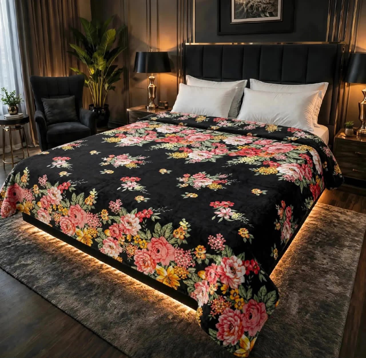 Luxury Bridal Bedsheet Set – Elegant Wedding Collection AC BLANKET-1007