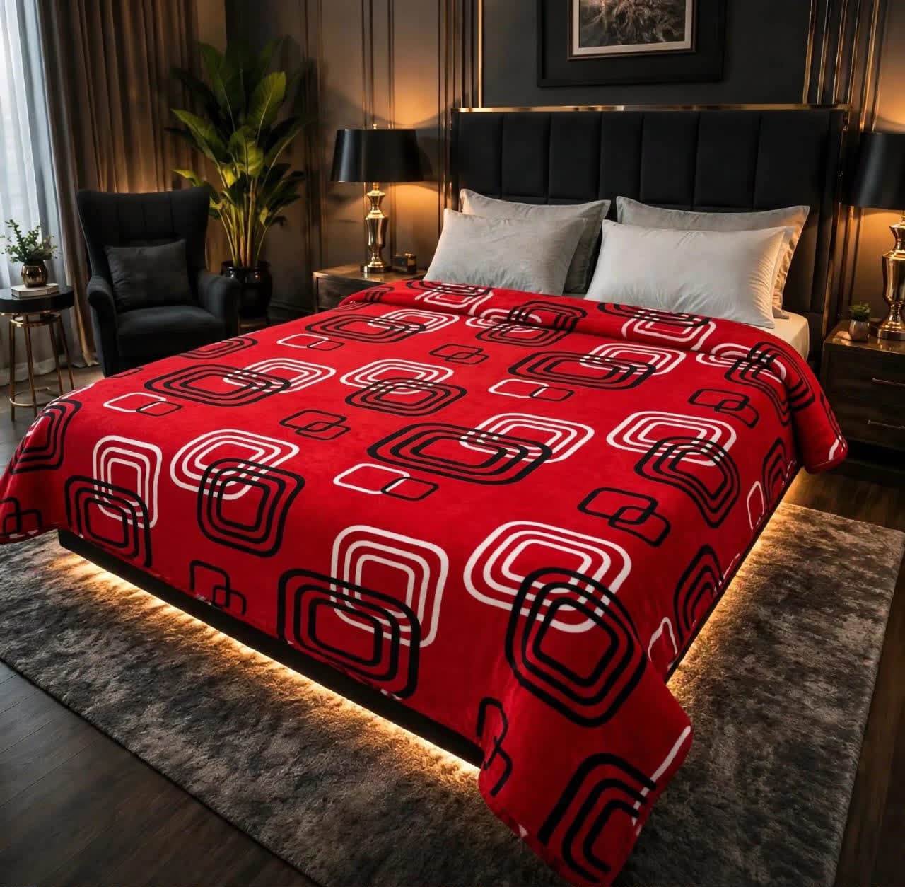 Luxury Bridal Bedsheet Set – Elegant Wedding Collection AC BLANKET-1007