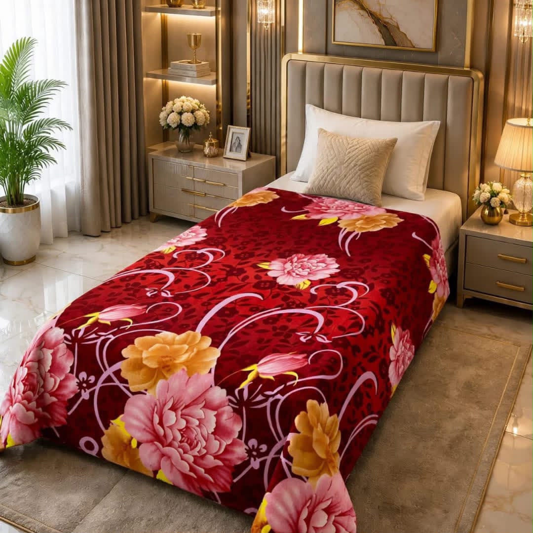 Luxury Bridal Bedsheet Set – Elegant Wedding Collection AC BLANKET-10014