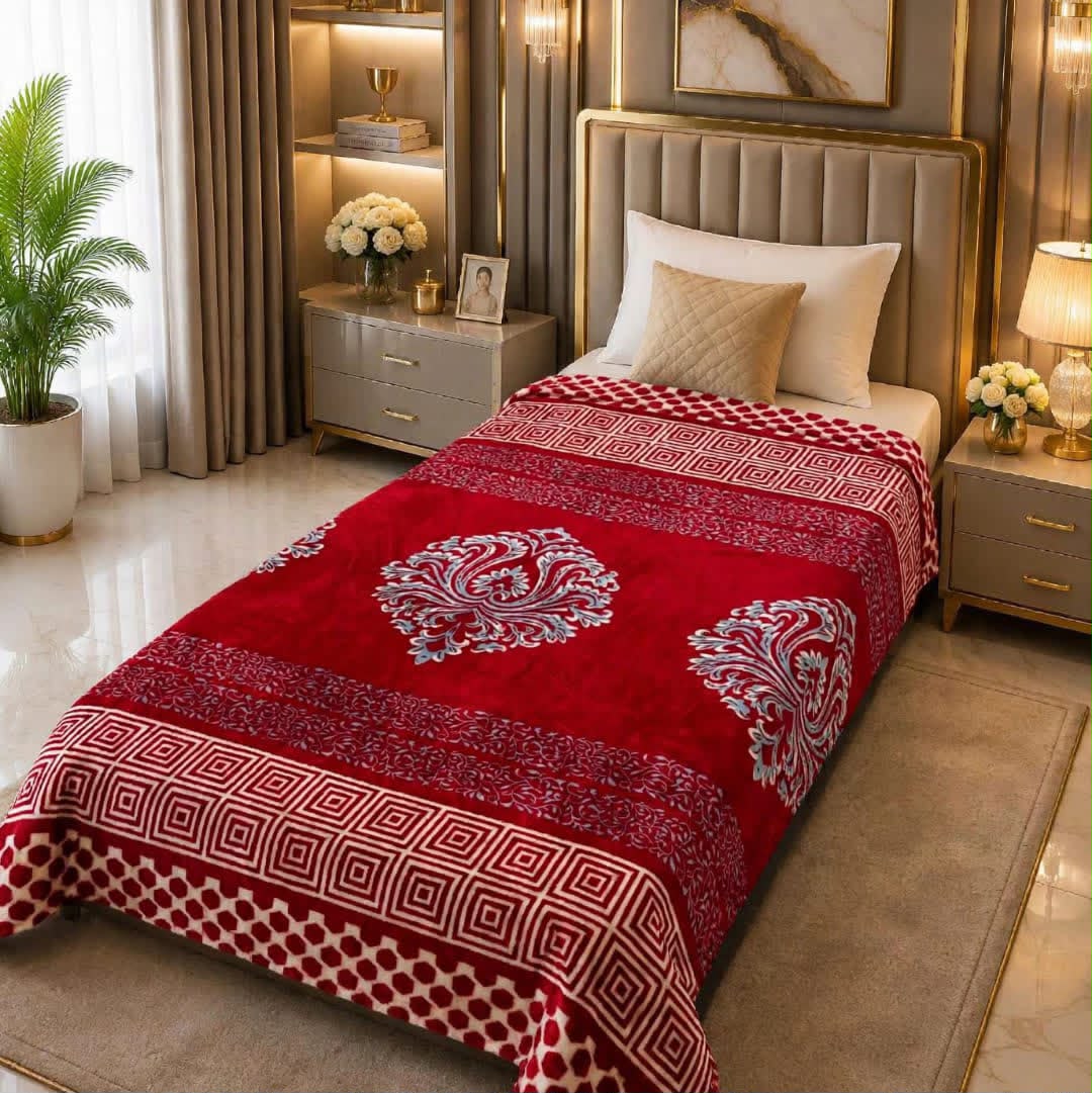 Luxury Bridal Bedsheet Set – Elegant Wedding Collection AC BLANKET-10014