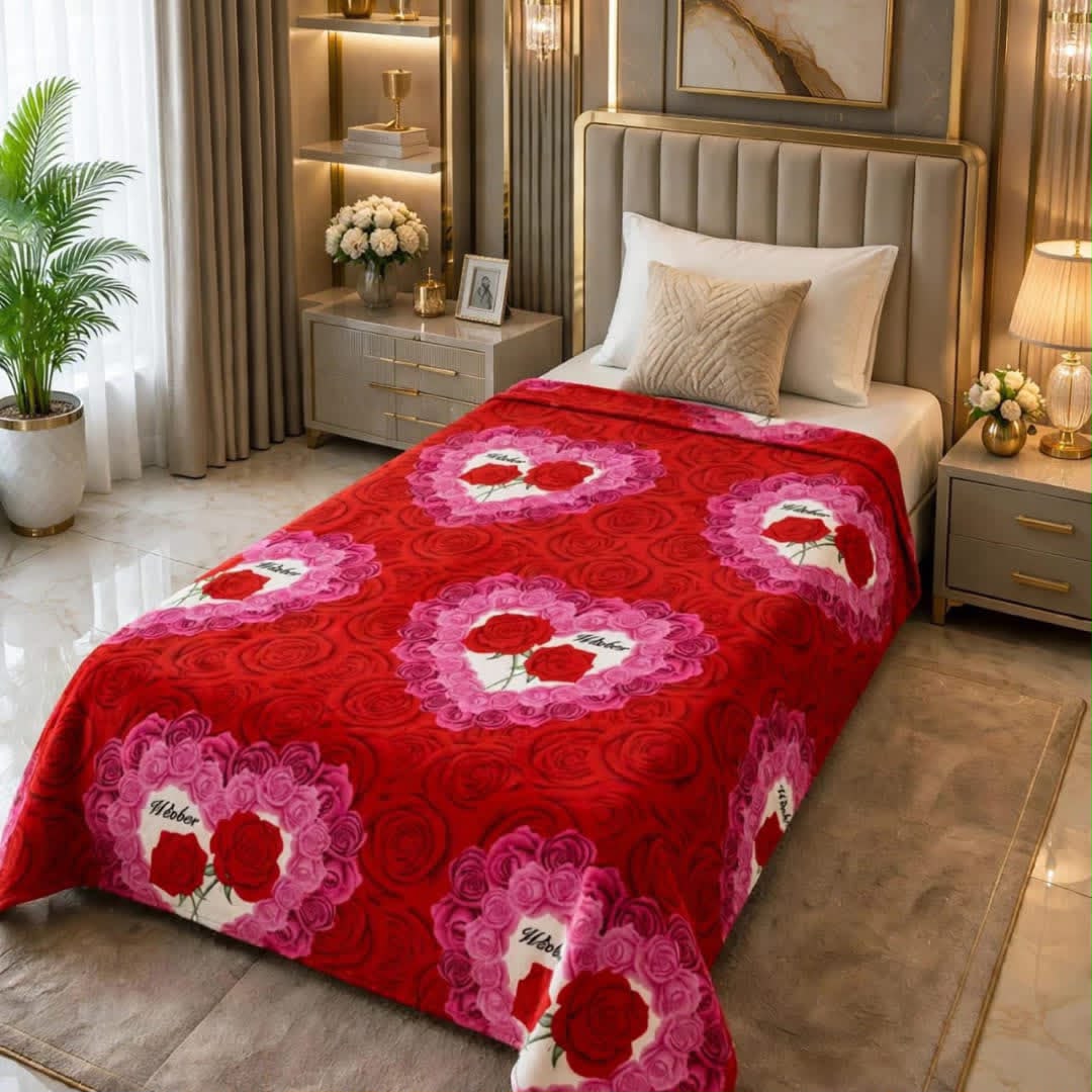 Luxury Bridal Bedsheet Set – Elegant Wedding Collection AC BLANKET-10014