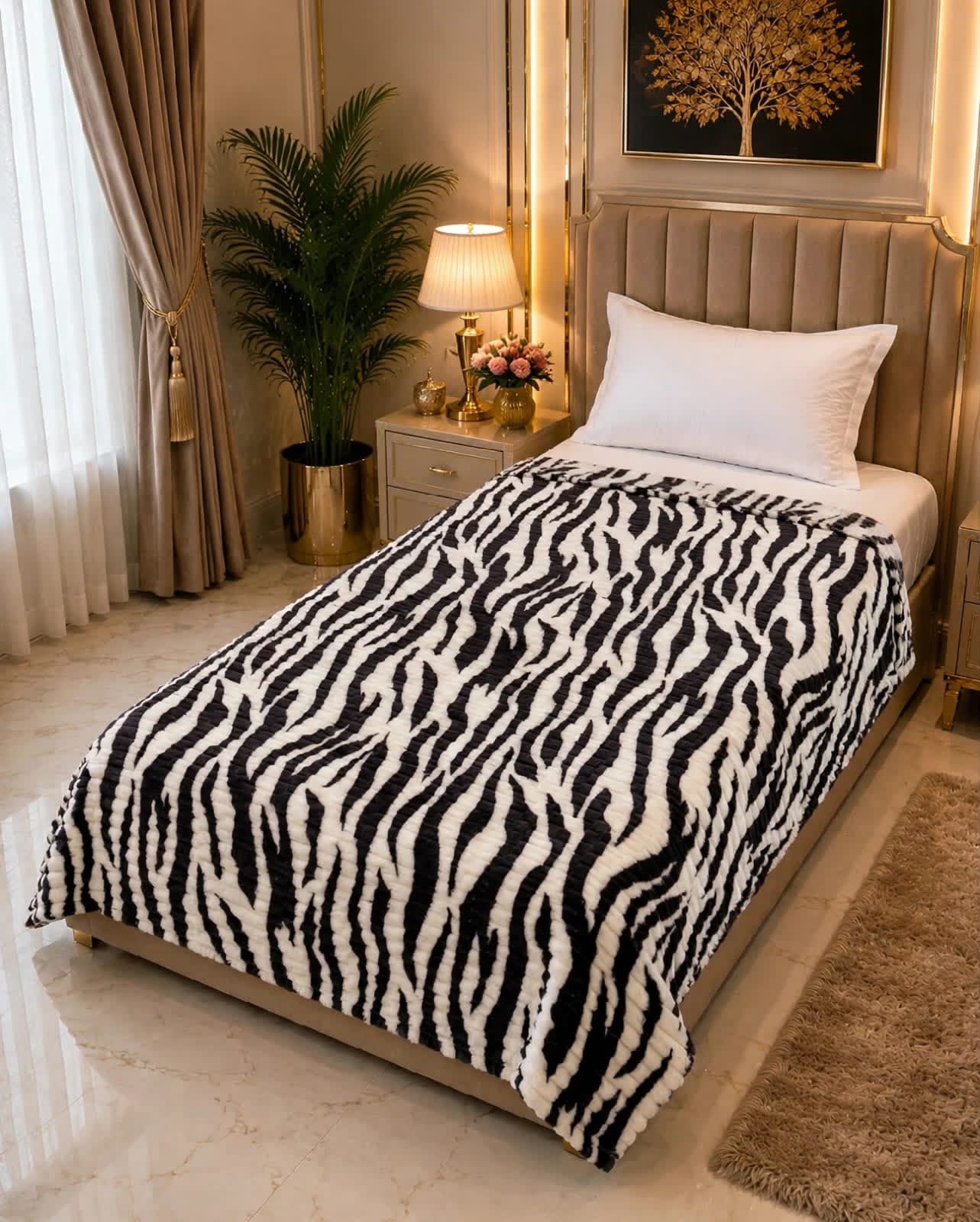 Luxury Bridal Bedsheet Set – Elegant Wedding Collection AC BLANKET-10012