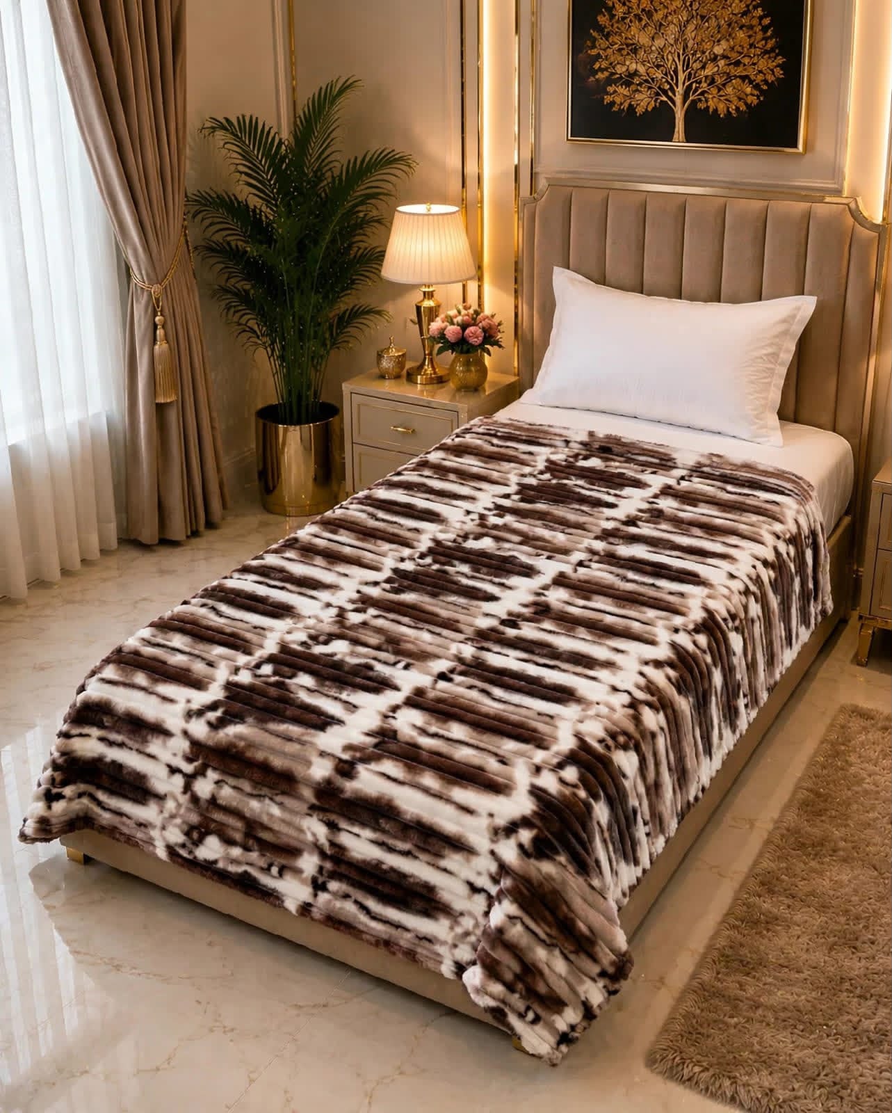 Luxury Bridal Bedsheet Set – Elegant Wedding Collection AC BLANKET-10012