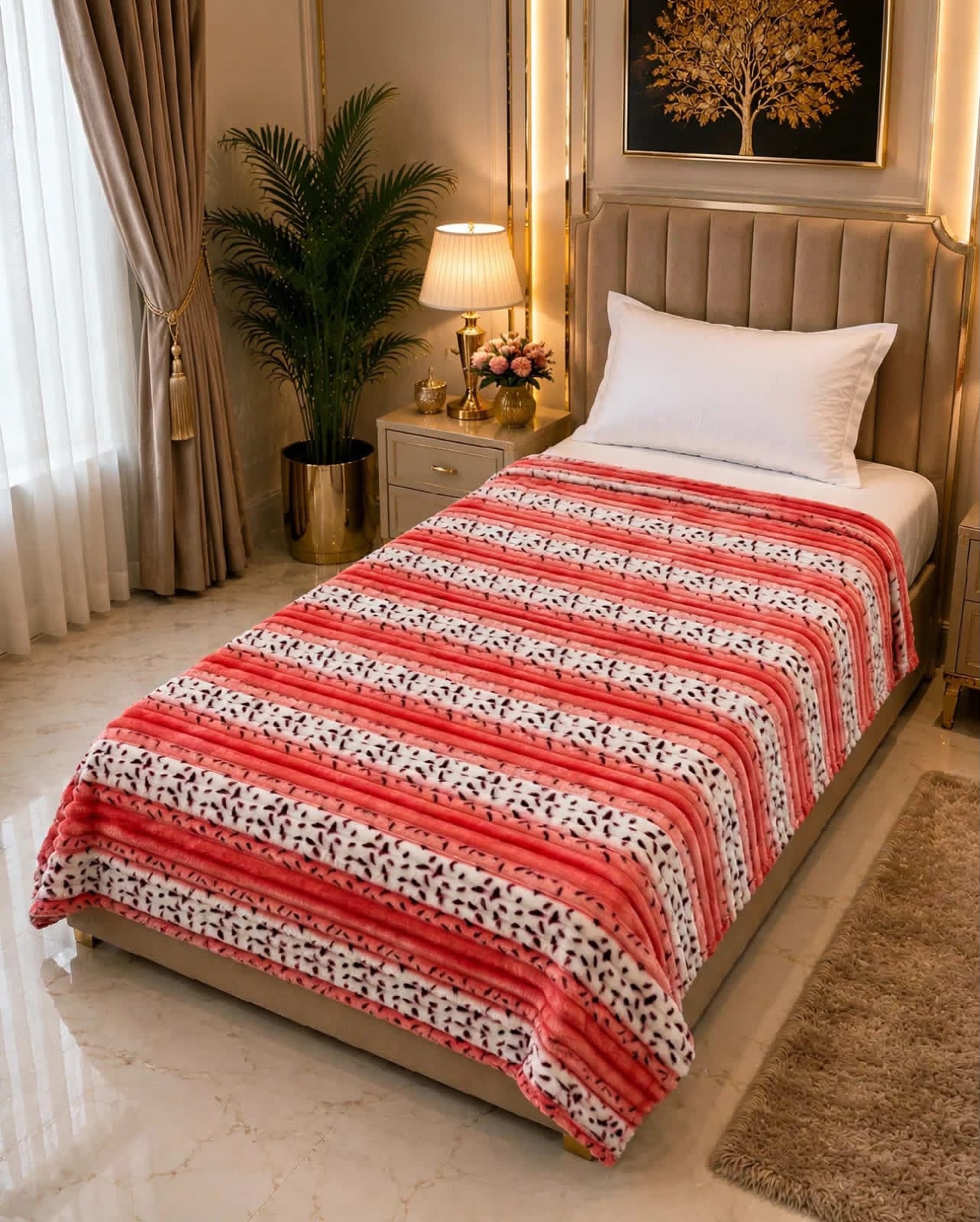 Luxury Bridal Bedsheet Set – Elegant Wedding Collection AC BLANKET-10012
