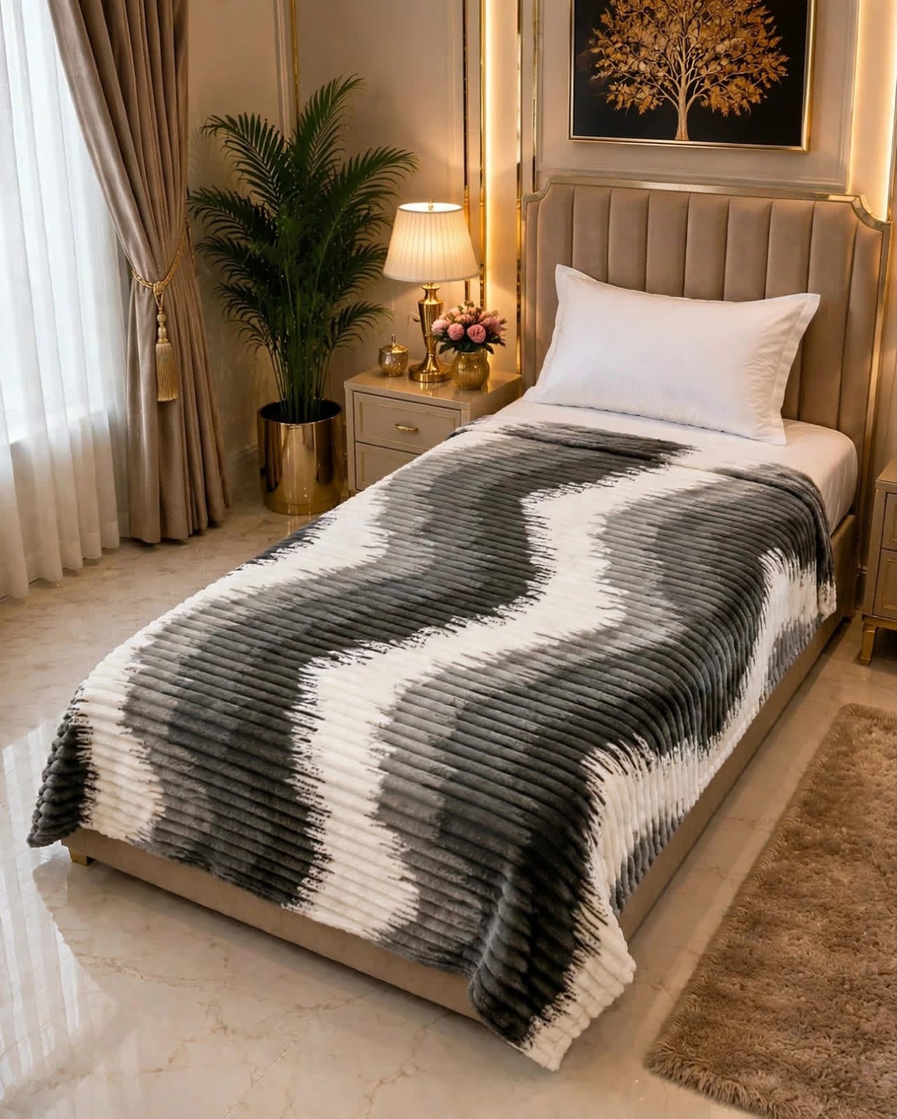Luxury Bridal Bedsheet Set – Elegant Wedding Collection AC BLANKET-10012
