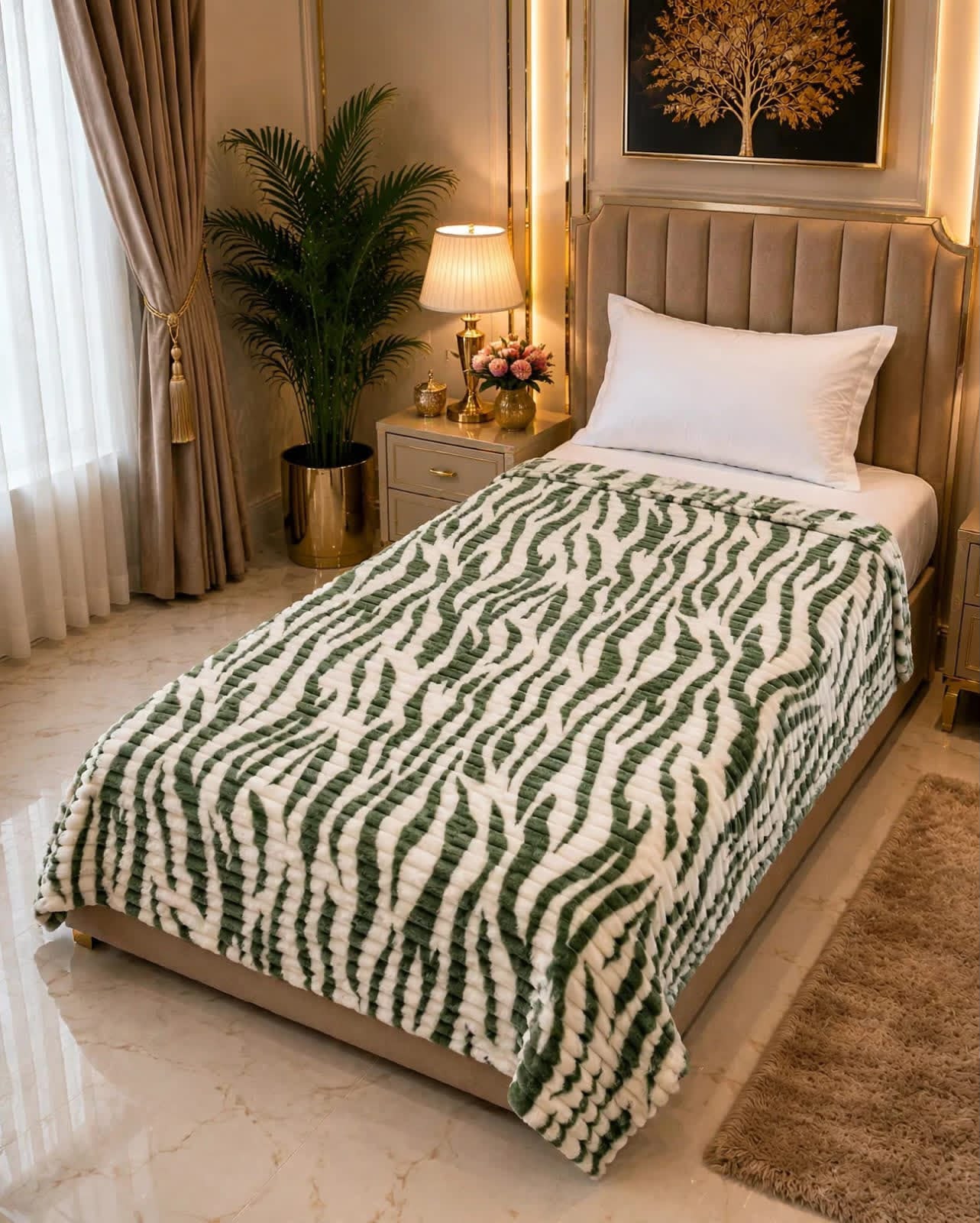 Luxury Bridal Bedsheet Set – Elegant Wedding Collection AC BLANKET-10012