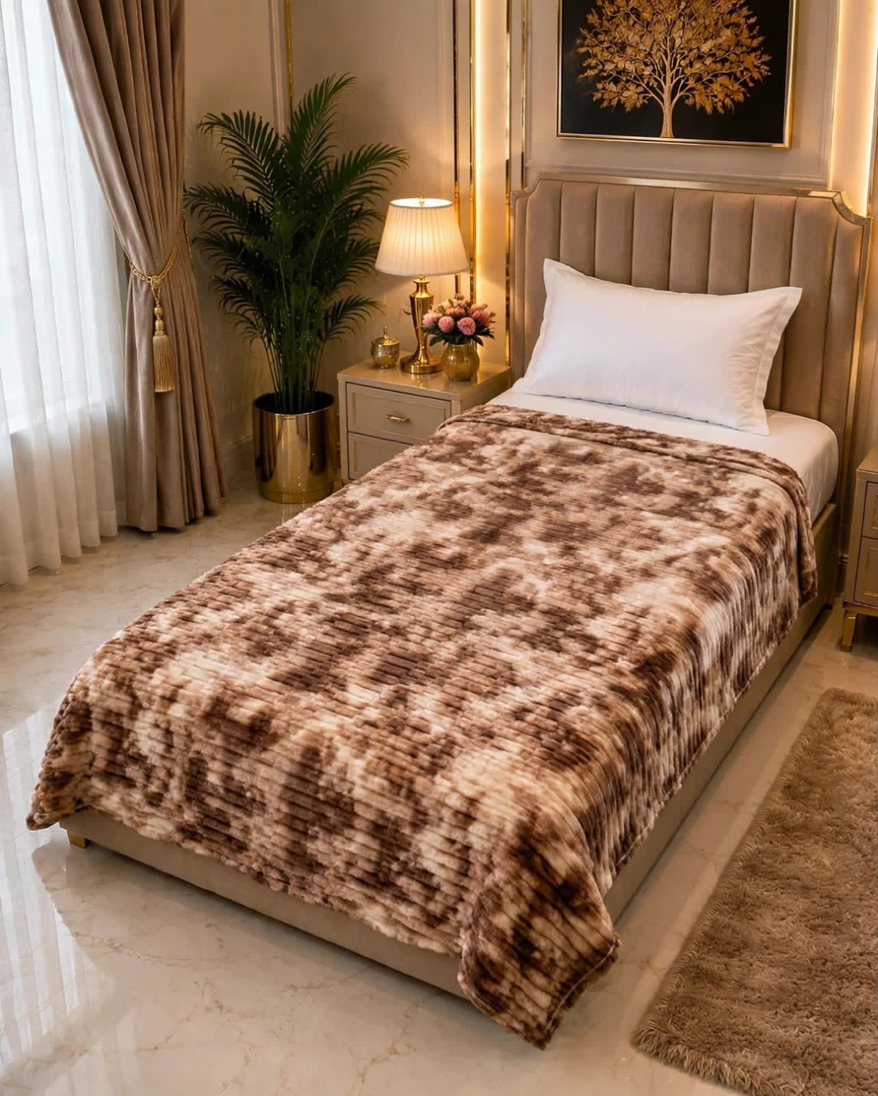Luxury Bridal Bedsheet Set – Elegant Wedding Collection AC BLANKET-10012