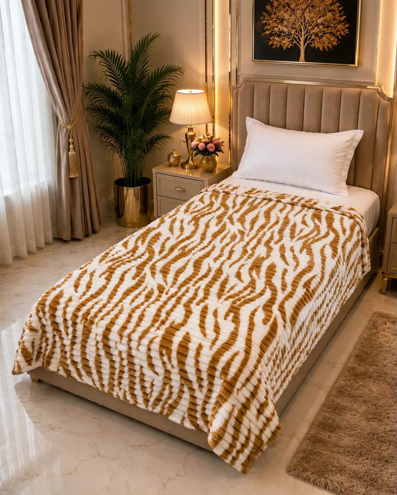 Luxury Bridal Bedsheet Set – Elegant Wedding Collection AC BLANKET-10012