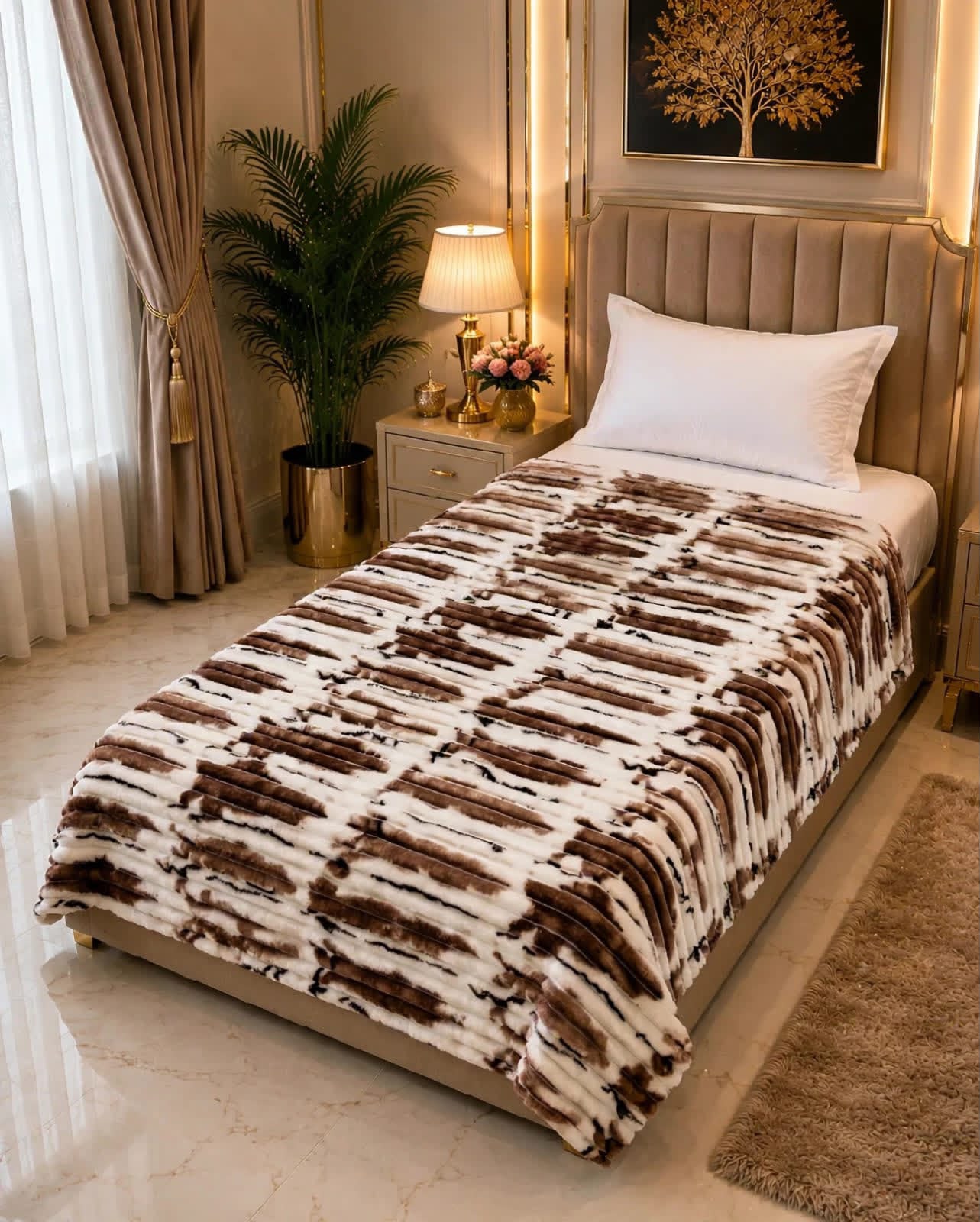 Luxury Bridal Bedsheet Set – Elegant Wedding Collection AC BLANKET-10012