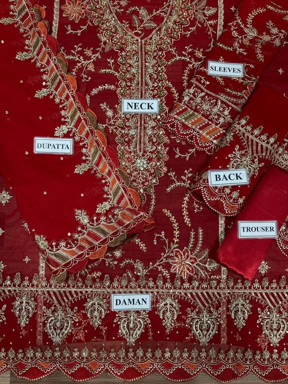 NUREH Premium Embroidered Lawn Suit – emb 2004