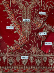 NUREH Premium Embroidered Lawn Suit – emb 2004