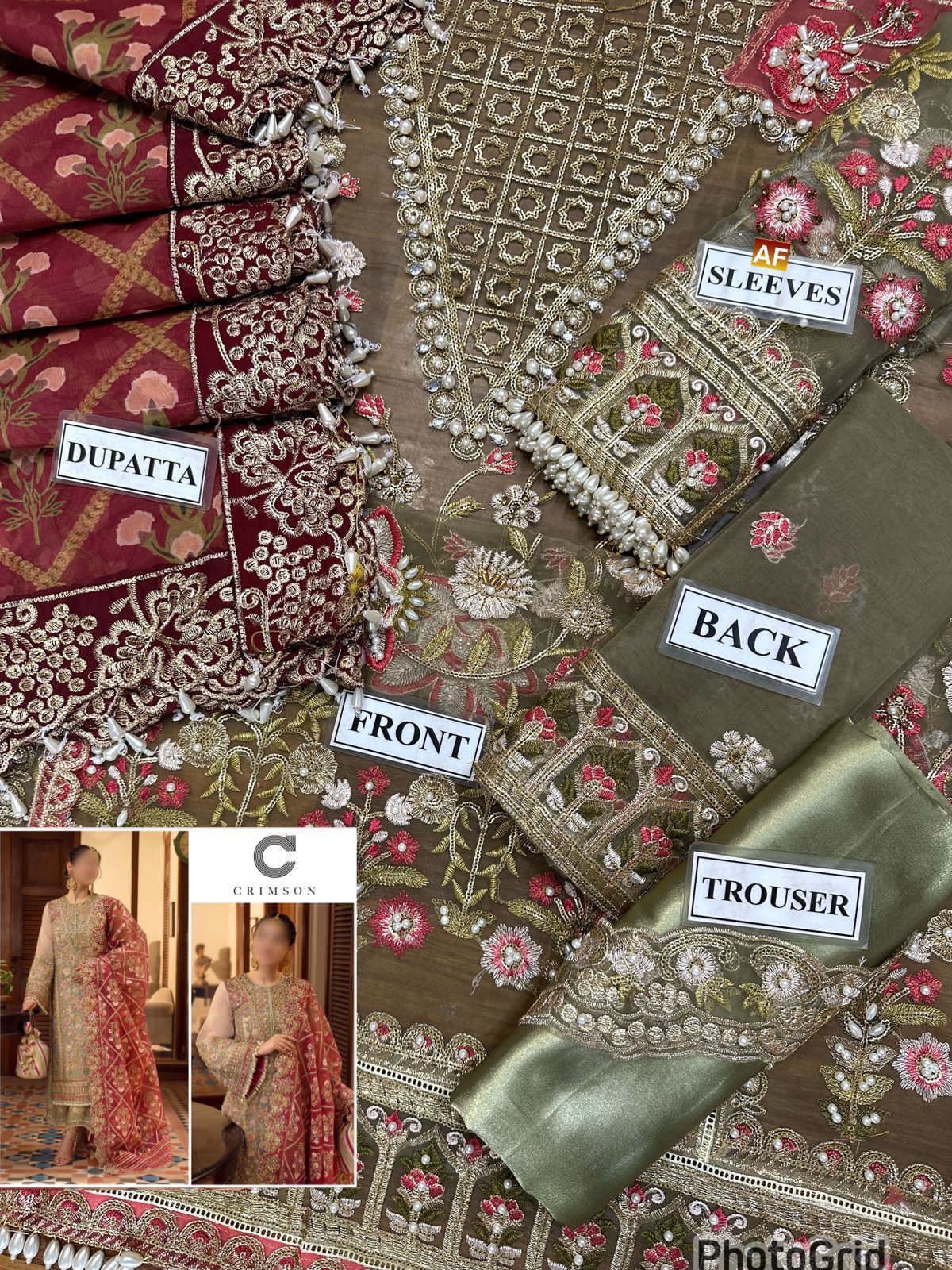 NUREH Premium Embroidered Lawn Suit – emb 2003