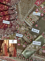 NUREH Premium Embroidered Lawn Suit – emb 2003